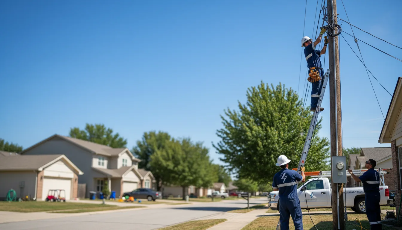 Residential electrician providing installation services in New Pine Creek, OR